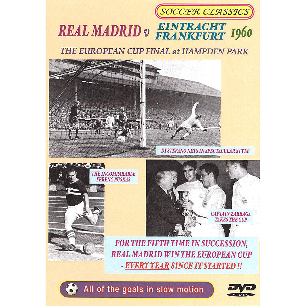 Real Madrid vs Eintracht Frankfurt – European Cup Final 1960 at Hampden Park