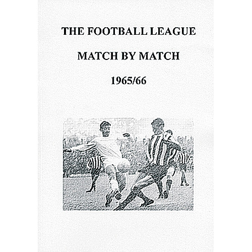 The Football League Match By Match 1965/66