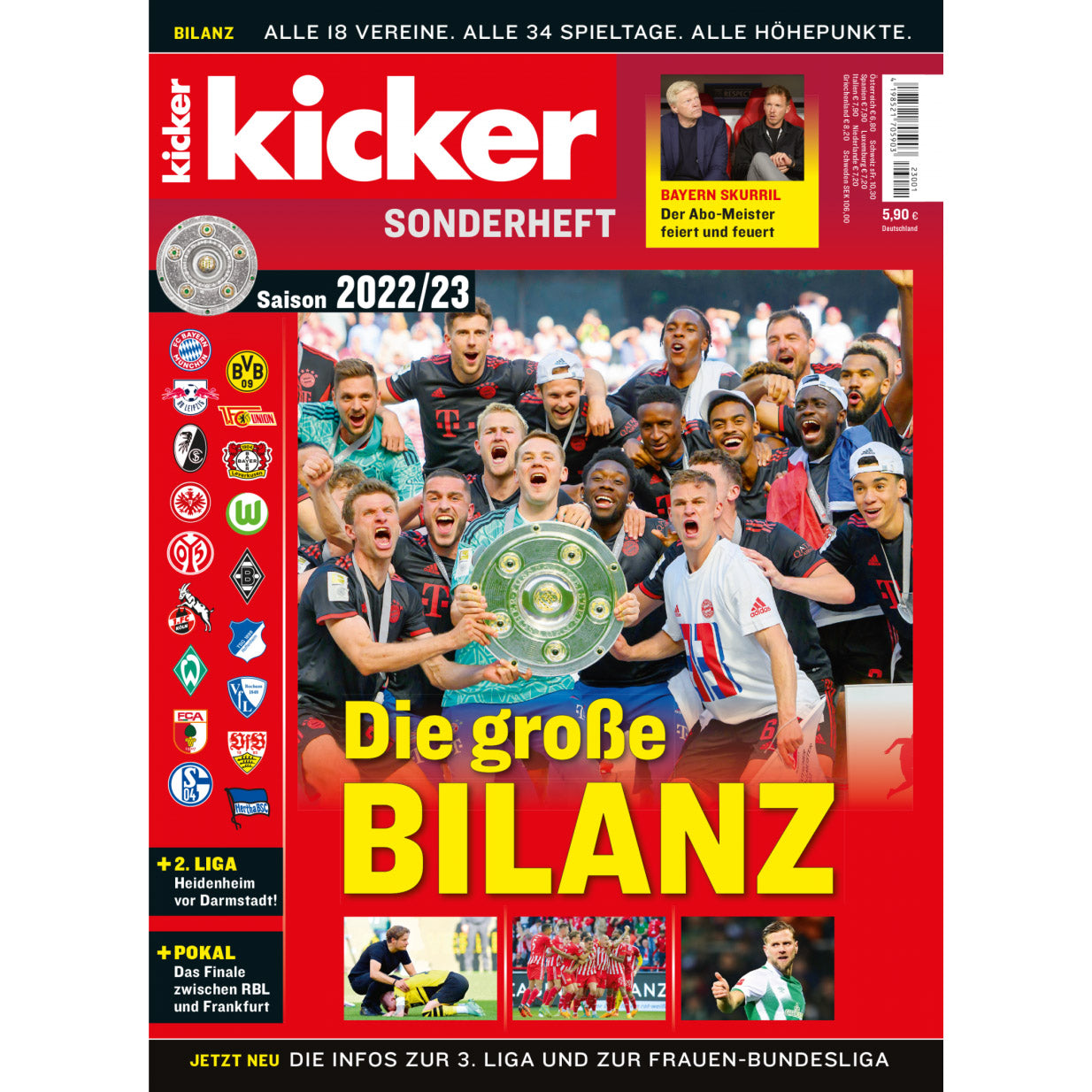 Kicker Sonderheft Die Grosse Bilanz Saison 2022/23 (Germany Season Review)