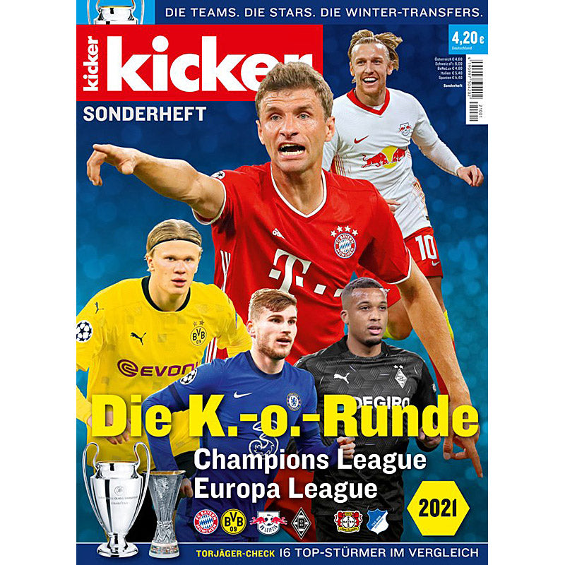 Kicker Sonderheft Champions League – Europa League – 2021 (Knock-out Stage Preview)
