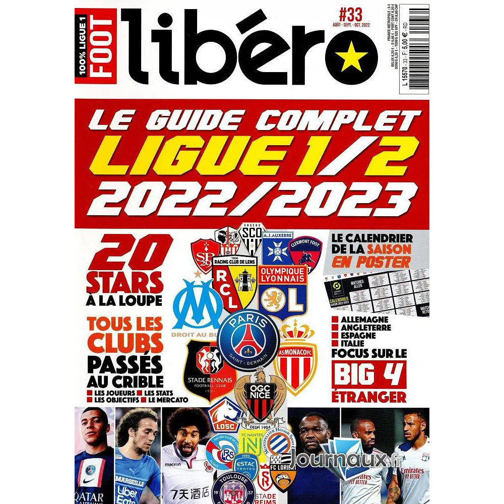 Libero – Le Guide Complet Ligue 1/2 2022/2023 (France Season Preview)