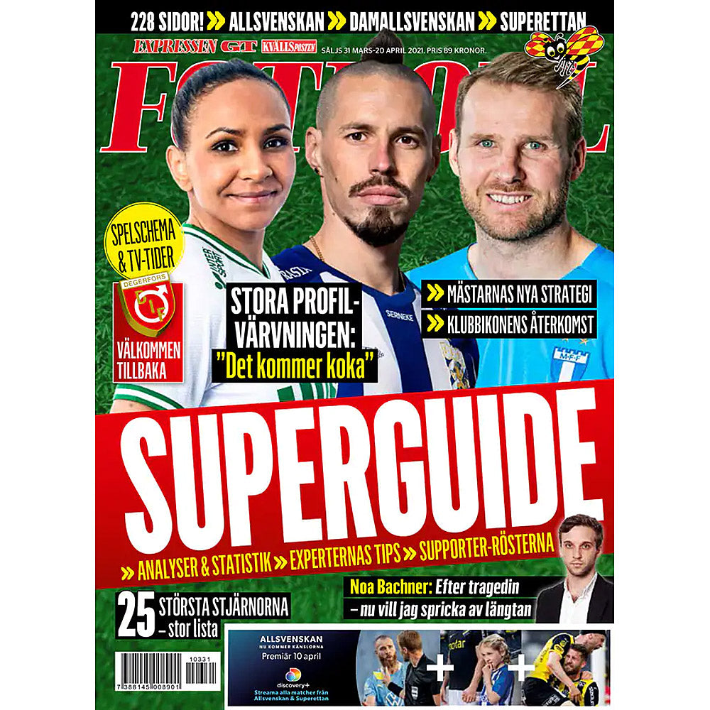 Expressen Fotboll Allsvenskan Superguiden 2021 (Sweden Season Preview Magazine)
