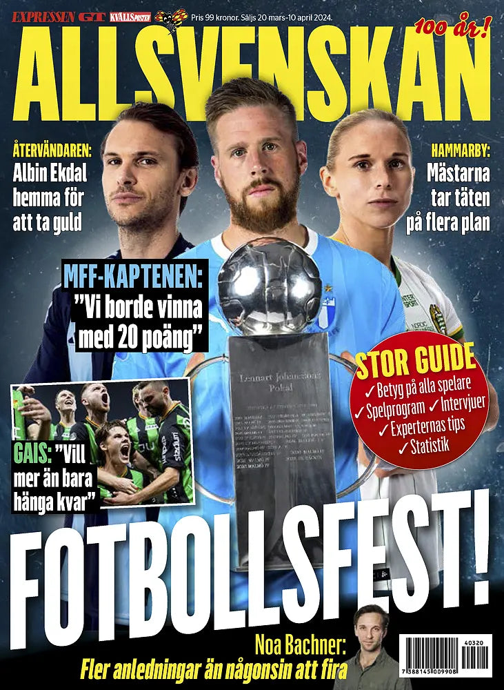 Expressen Fotboll Allsvenskan Superguiden 2024 (Sweden Season Preview Magazine)
