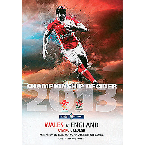 Wales v England – Six Nations 2013 Championship Decider Official Programme