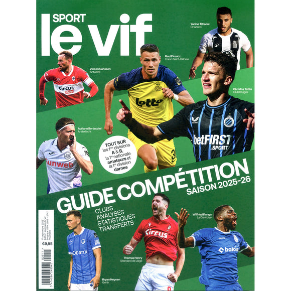 Foot Magazine Le Vif Guide Competition 2025-2026 (Belgium Season Preview Magazine)