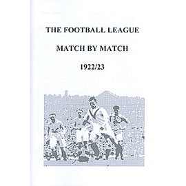 The Football League Match By Match 1922/23