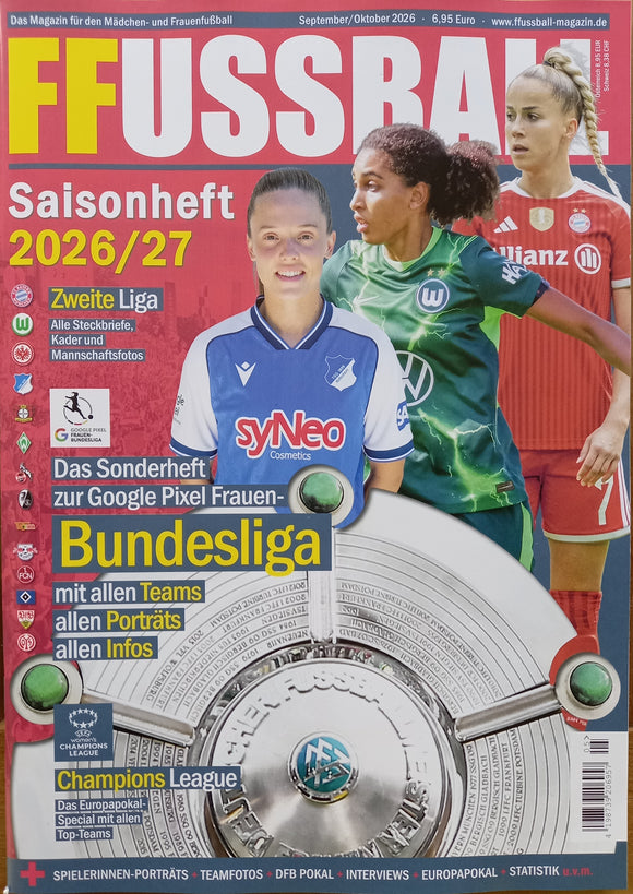 PRE-ORDER:  Frauen Fussball Saisonheft 2026/27 (German Women's Football Preview)
