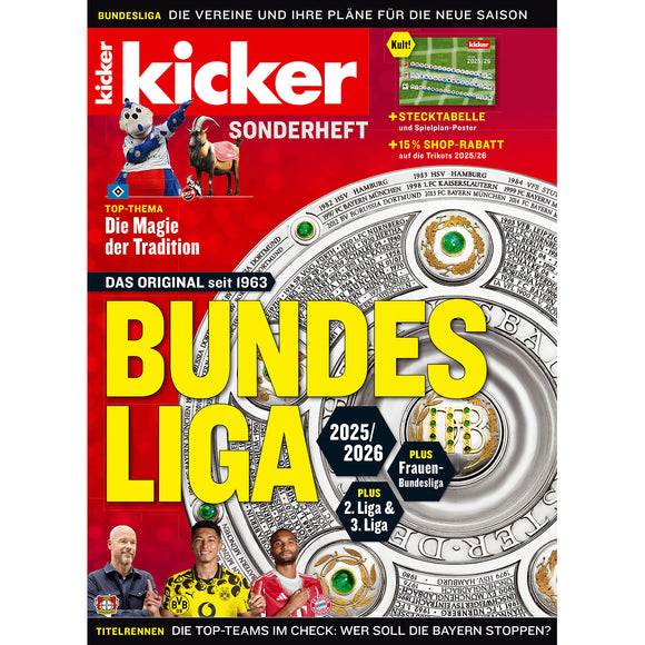 Kicker Sonderheft Bundesliga 2025/2026 (Germany Season Preview)