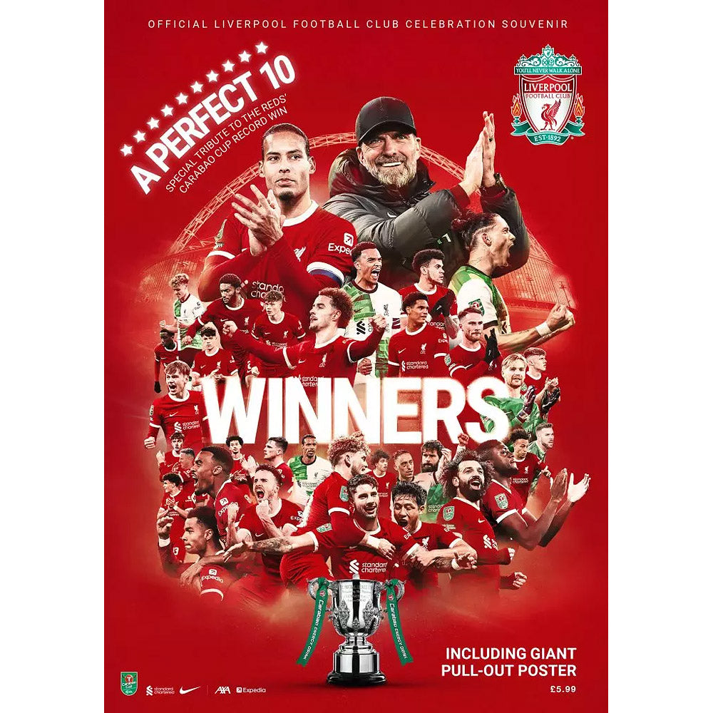 A Perfect 10 – Liverpool FC – 2024 Carabao Cup Winners