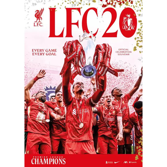 *LFC 20 – Premier League Champions 24/25 – Liverpool Official Celebration Souvenir
