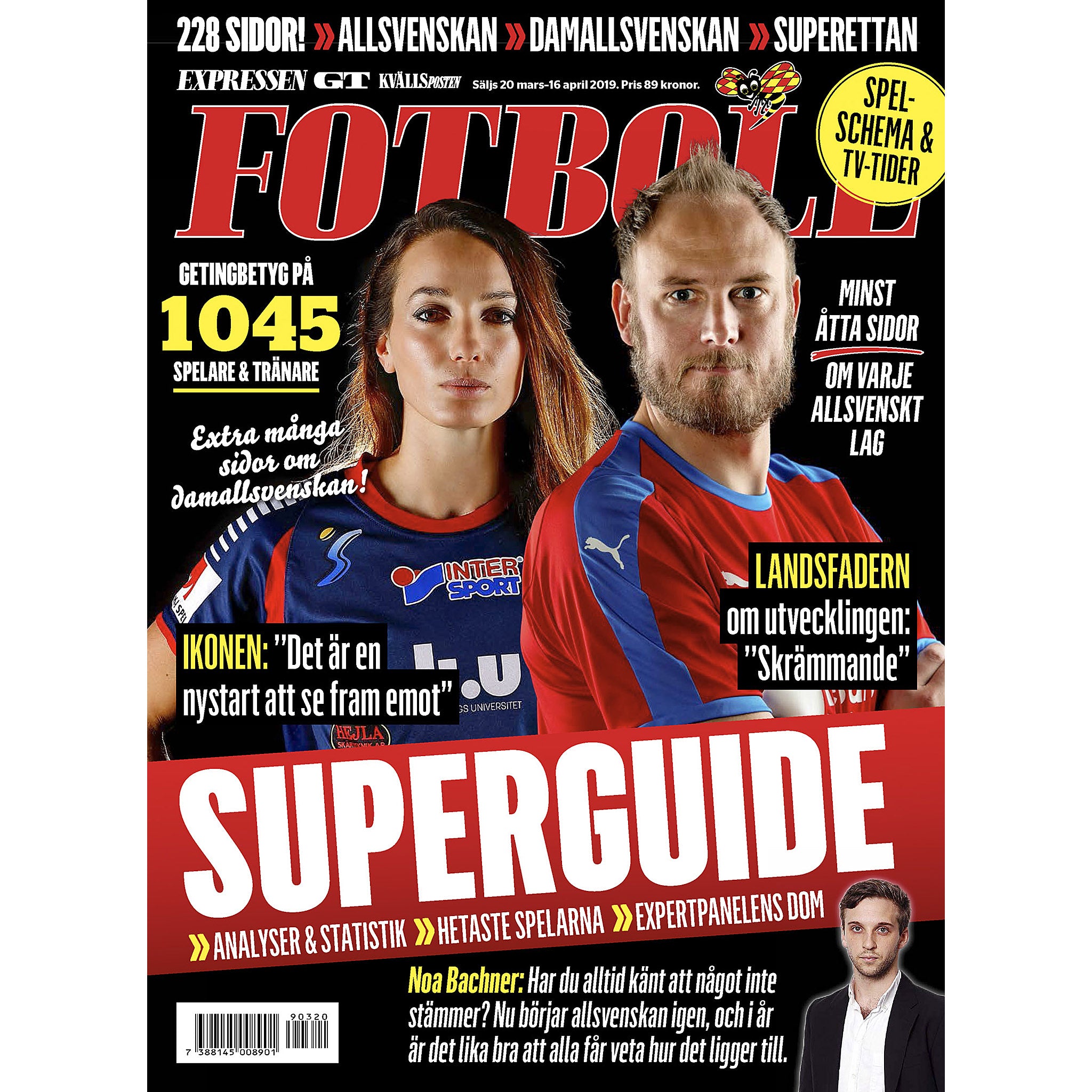 Expressen Fotboll Allsvenskan Superguide 2019 (Sweden Season Preview Magazine)