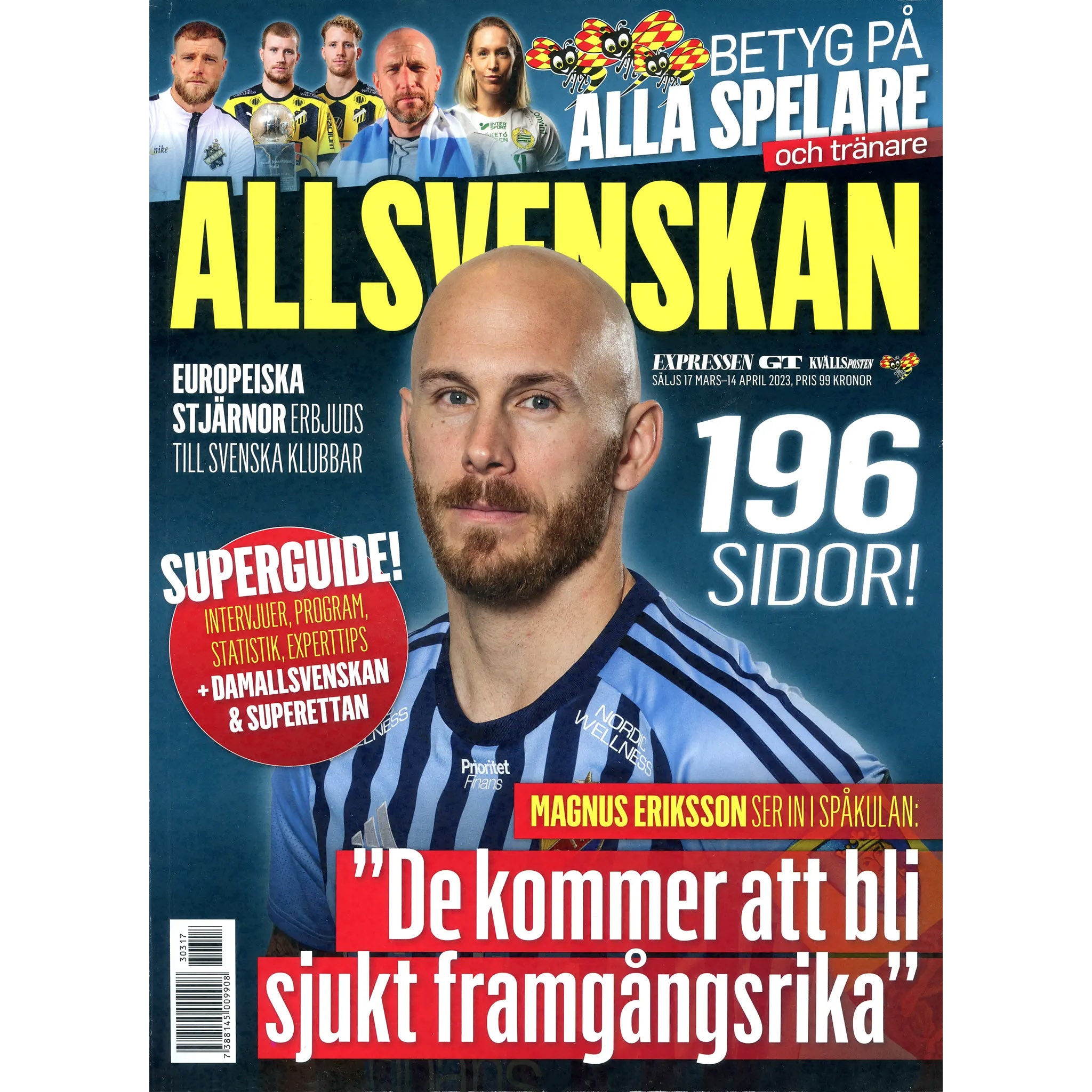 Expressen Fotboll Allsvenskan Superguiden 2023 (Sweden Season Preview Magazine)