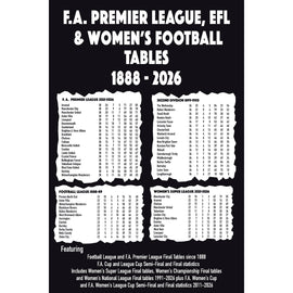 F.A. Premier League, EFL & Women's Football Tables 1888-2026