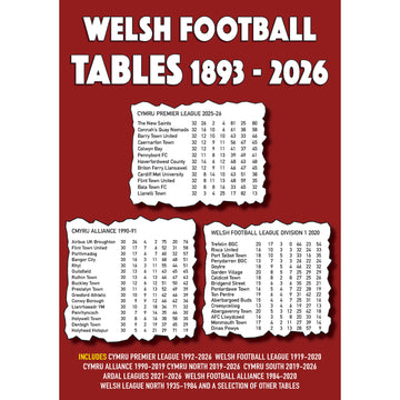 Welsh Football Tables 1893-2026 – ADVANCE ORDER
